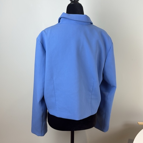 AUTRES FILLES Blue Blazer Crop Size XL - Picture 3 of 8
